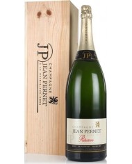 CHAMPAGNE JEAN PERNET RESERVE CHARDONNAY BRUT GRAND CRU| ML. 3000 Jeroboam| Cassa Cassa Legno