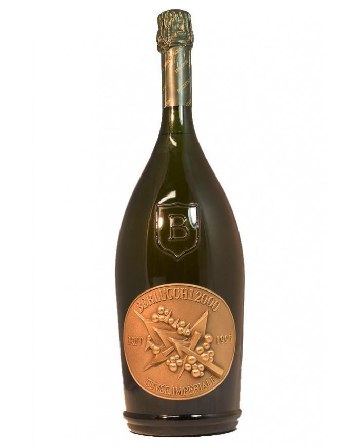 FRANCIACORTA BERLUCCHI 2000 I METALLI (1995)| ML. 3000 Jeroboam| Cassa Legno