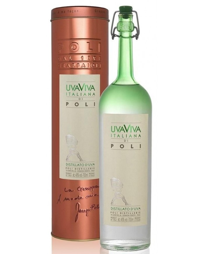 GRAPPA UVA VIVA ITALIANA POLI| ML. 700| Astucciato