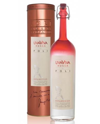 GRAPPA UVA VIVA ROSSA POLI| ML. 700| Astucciata
