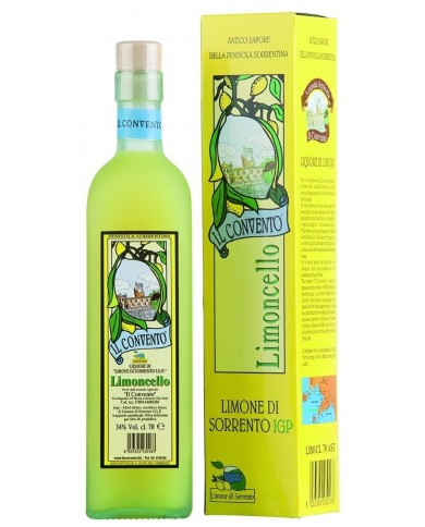 LIMONCELLO DI SORRENTO IL CONVENTO| ML. 700| Astucciato