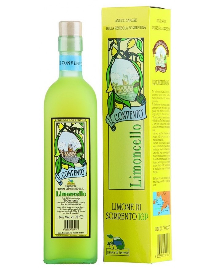 LIMONCELLO DI SORRENTO IL CONVENTO| ML. 700| Astucciato