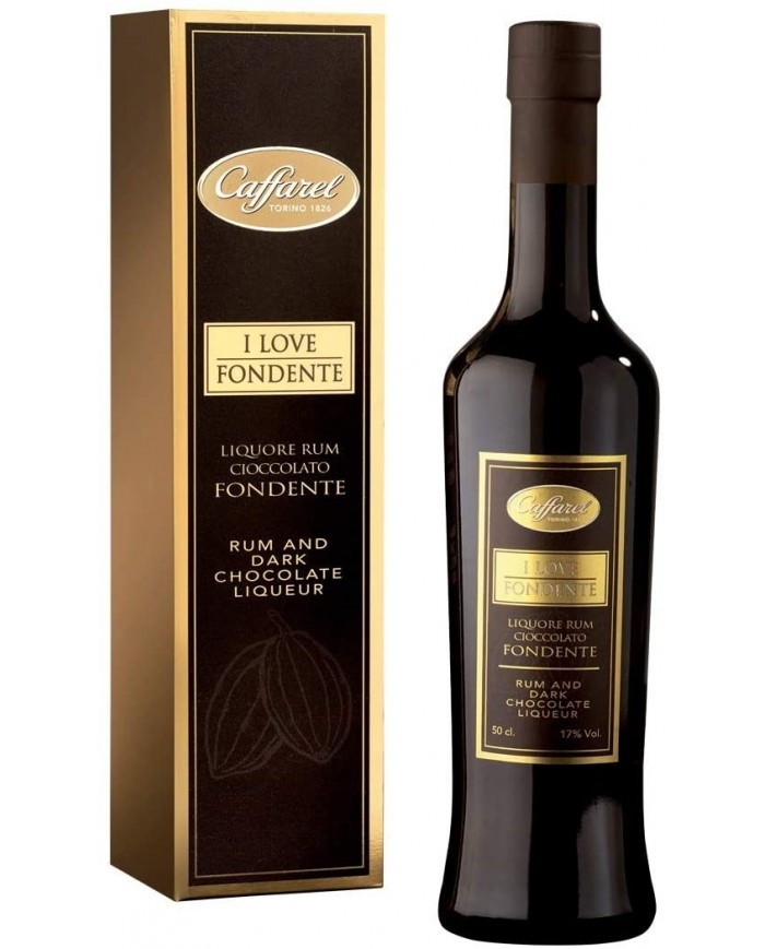 LIQUORE AL RHUM E CIOCCOLATO I LOVE FONDENTE CAFFAREL| ML. 500| Astucciato