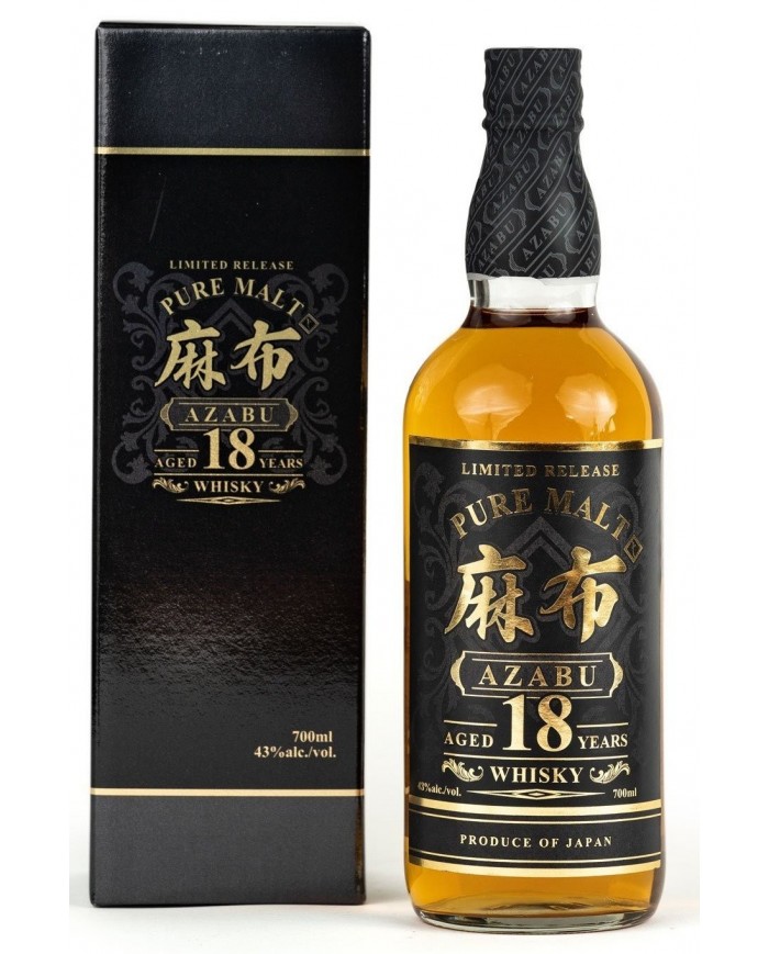 WHISKY AZABU 18Y PURE MALT| ML. 700| Astucciato