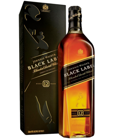 WHISKY JOHNNIE WALKER 12Y BLACK LABEL| ML. 700| Astucciato