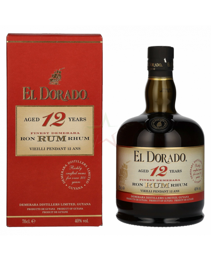 RHUM EL DORADO 12Y|  ML. 700| Astucciato