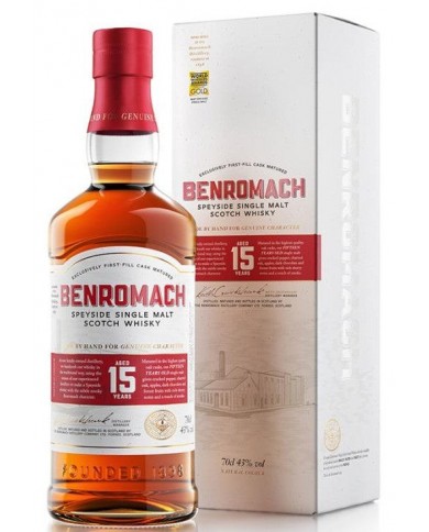 WHISKY BENROMACH 15Y| ML. 700| Astucciato
