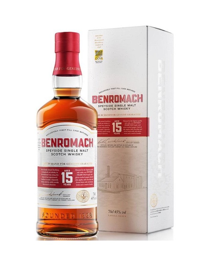 WHISKY BENROMACH 15Y| ML. 700| Astucciato