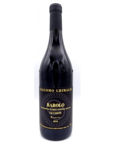 BAROLO RISERVA LE COSTE GRIMALDI (2016)| ML. 750