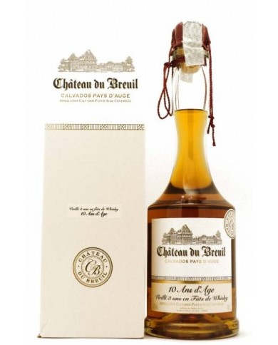 CALVADOS CHATEAU DU BREUIL 10 ANS FUTS DE WHISKY| ML. 700| Astucciato