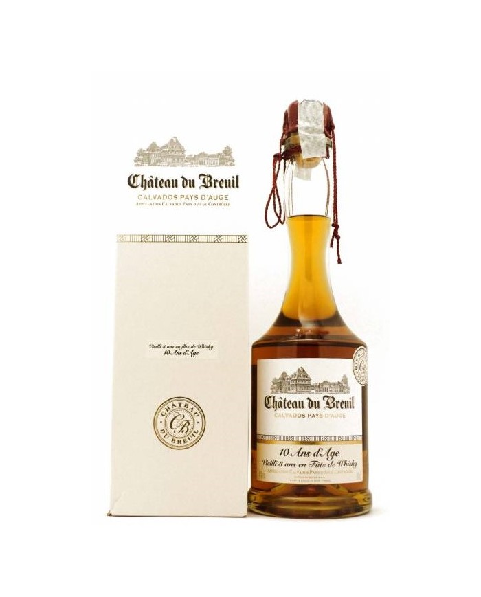 CALVADOS CHATEAU DU BREUIL 10 ANS FUTS DE WHISKY| ML. 700| Astucciato