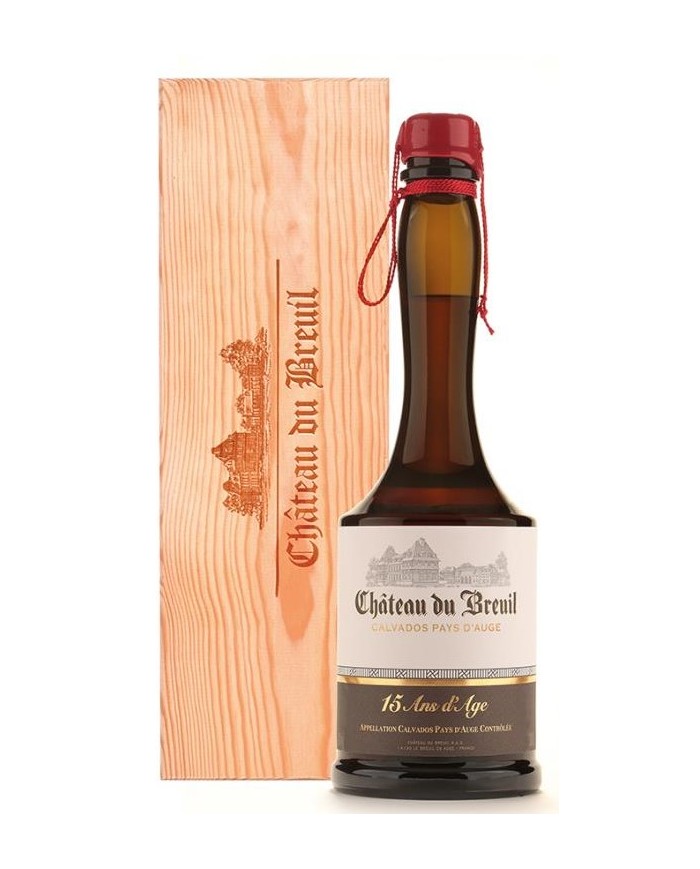 CALVADOS CHATEAU DU BREUIL 15 ANS| ML. 2000| Cassa Cassa Legno