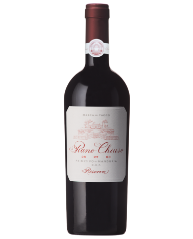 PRIMITIVO DI MANDURIA RISERVA PIANO CHIUSO MASCA DEL TACCO (2018)| ML. 750