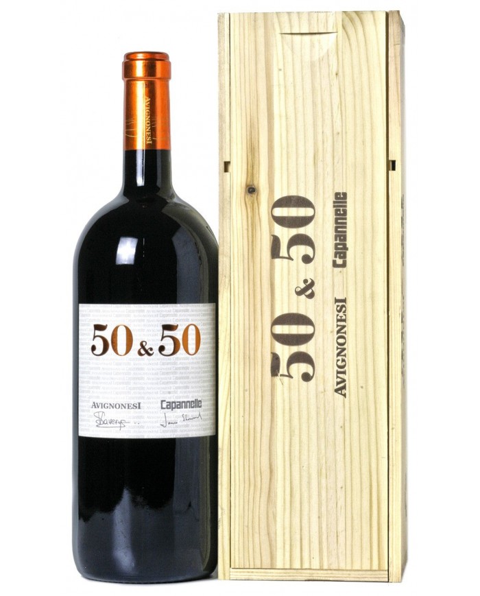 50 & 50 CAPANNELLE ,  AVIGNONESI (2016)| ML. 1500 Magnum| Cassa Legno
