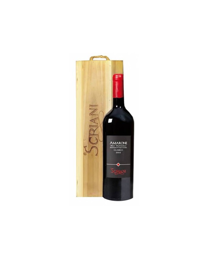 AMARONE DELLA VALPOLICELLA CLASSICO SCRIANI (2013)| ML. 3000 Doppio Magnum| Cassa Legno