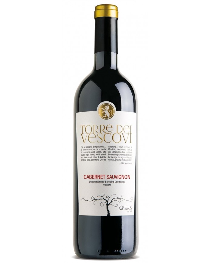CABERNET SAUVIGNON TORRE DEI VESCOVI COLLI VICENTINI (2018)| ML. 750